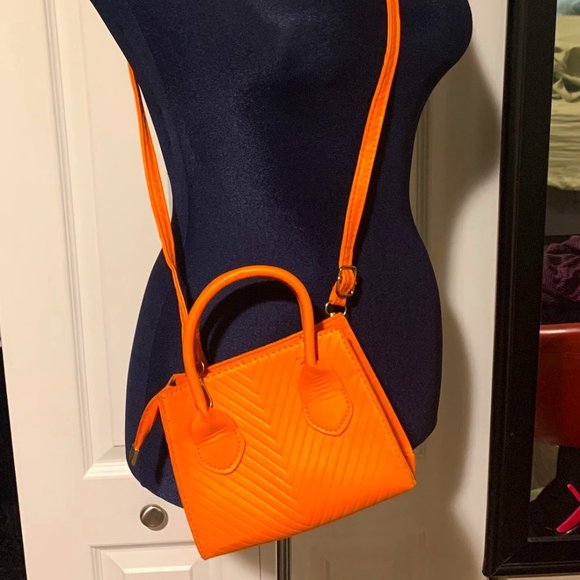 Orange Micro Purse Crossbody - Picture 1 of 6